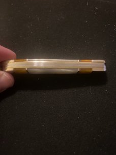 2016 Case XX USA Muskrat SS Antique Gold & White Peal Corelon With Two Stainless Steel Blades New 2016 Case XX USA Muskrat SS Antique Gold & White Peal Corelon With Two Stainless Steel Blades New