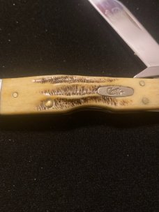 2005 Case XX USA 6.5111/2 L SS Bonestag Handle Cheetah Cub With A Single Stainless Steel Blade 2005 Case XX USA 6.5111/2 L SS Bonestag Handle Cheetah Cub With A Single Stainless Steel Blade