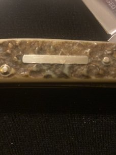 Vintage Hoffritz Germany Thick & Gnarly Stag Hamdle Congress With Four Blades & A Bar Sheild 