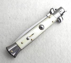 NEW 9" FRANK B. AUTO. FRENCH BOVINE HORN ITALIAN STILETTO