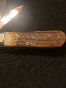 KA-BAR Oleans New York KA-BAR-LO Dog Head Stag With Gnarly Stag Plus Two Blades Never Used Or Carrie KA-BAR Oleans New York KA-BAR-LO Dog Head Stag With Gnarly Stag Plus Two Blades Never Used Or Carrie