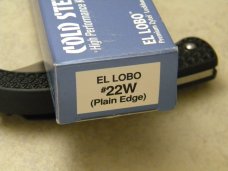 Cold Steel Japan 22W El Lobo Plain Edge Lockback Knife