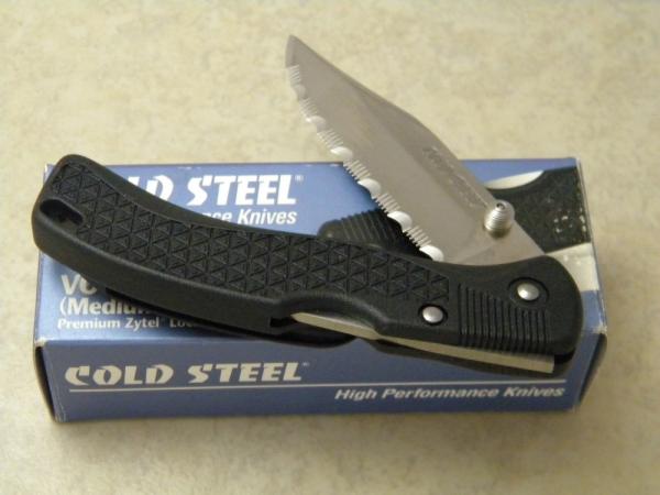 Cold Steel Japan 34 MCS Voyager Clip Point Serrated Lockback Knife