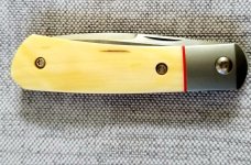 Enrique Pena Mammoth ivory Apache Front Flipper,M390,2021 X Series, 3 7/8", Recover by Jerry Valdez Enrique Pena Mammoth ivory Apache Front Flipper,M390,2021 X Series, 3 7/8", Recover by Jerry Valdez