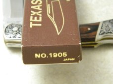 Taylor Cutlery Japan 1905 WP Scrolled Bolster Texas Ranger Wood Lockback Knife NIB Taylor Cutlery Japan 1905 WP Scrolled Bolster Texas Ranger Wood Lockback Knife NIB