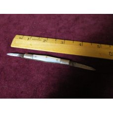 Antique W. K. Co. Germany 2 Blade Mother of Peral Pocket Knife w/Trademark Crossed Ax & Flag w/3 X's Antique W. K. Co. Germany 2 Blade Mother of Peral Pocket Knife w/Trademark Crossed Ax & Flag w/3 X's