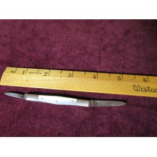 Antique W. K. Co. Germany 2 Blade Mother of Peral Pocket Knife w/Trademark Crossed Ax & Flag w/3 X's Antique W. K. Co. Germany 2 Blade Mother of Peral Pocket Knife w/Trademark Crossed Ax & Flag w/3 X's