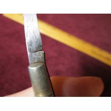Antique W. K. Co. Germany 2 Blade Mother of Peral Pocket Knife w/Trademark Crossed Ax & Flag w/3 X's Antique W. K. Co. Germany 2 Blade Mother of Peral Pocket Knife w/Trademark Crossed Ax & Flag w/3 X's