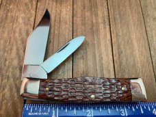 Ka-Bar Gunstock Brown Jigged Bone 1980 Knife Collectors Club Ka-Bar Gunstock Brown Jigged Bone 1980 Knife Collectors Club