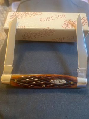 Vintage New Robeson ShurEdge 1 Of 200 Muskrats With Beautiful Handles Plus Two Blades New In Box