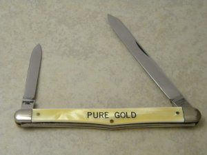 Schrade Walden USA SS 2 Blade Melon Tester Knife 1946-1973