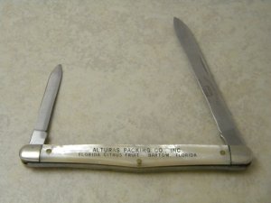 Schrade Walden USA SS 700 2 Blade Razor Blade Melon Tester Knife 1946-1973