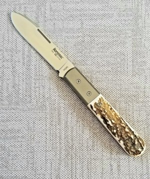 LION STEEL ROUNDHEAD SPEAR STAG EURO BARLOW KNIFE,NIB,3.75", SFO,2021