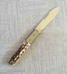 LION STEEL ROUNDHEAD SPEAR STAG EURO BARLOW KNIFE,NIB,3.75", SFO,2021