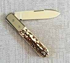 LION STEEL ROUNDHEAD SPEAR STAG EURO BARLOW KNIFE,NIB,3.75", SFO,2021 LION STEEL ROUNDHEAD SPEAR STAG EURO BARLOW KNIFE,NIB,3.75", SFO,2021