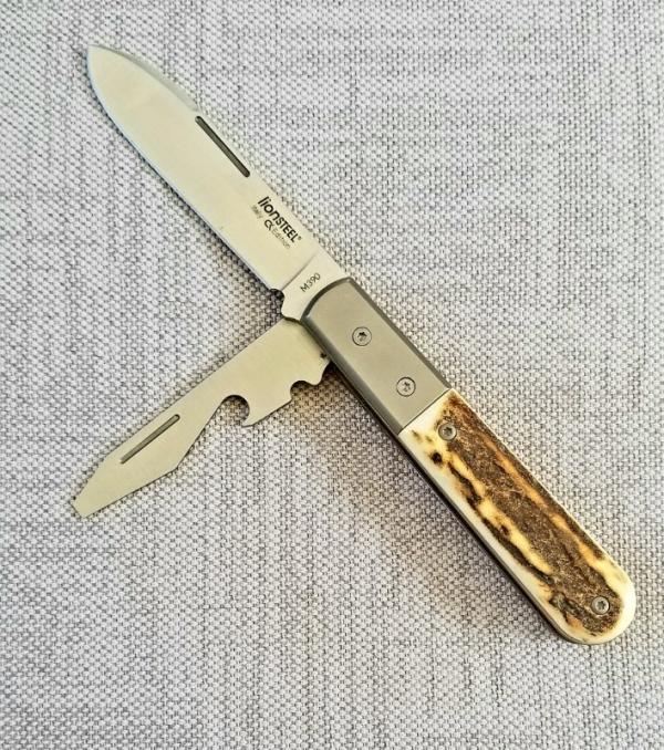 LION STEEL ROUNDHEAD SPEAR Beerlow STAG EURO BARLOW KNIFE,NIB,3.75", SFO,2021 LION STEEL ROUNDHEAD SPEAR Beerlow STAG EURO BARLOW KNIFE,NIB,3.75", SFO,2021