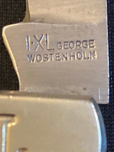 IXL George Westenholm Sheffeild England Single Blade Barlow Style Bone Handle Pocket Knife
