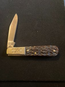 IXL George Westenholm Sheffeild England Single Blade Barlow Style Bone Handle Pocket Knife