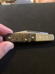 IXL George Westenholm Sheffeild England Single Blade Barlow Style Bone Handle Pocket Knife