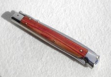 NOS 1980's EXOTIC ROSEWOOD 11" SWING GUARD LOCK BACK MANIGO ITALY NOS 1980's EXOTIC ROSEWOOD 11" SWING GUARD LOCK BACK MANIGO ITALY