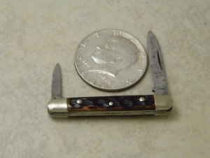 Fight'n Rooster Solingen Germany Bone  Mini Pen Knife