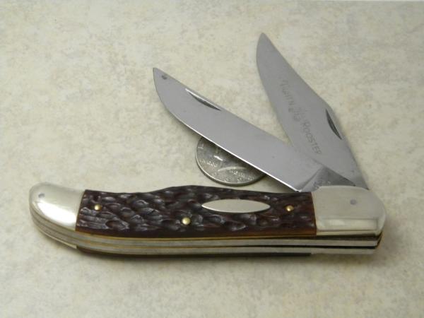Fight'n Rooster Solingen Germany Bone Folding Hunter Knife
