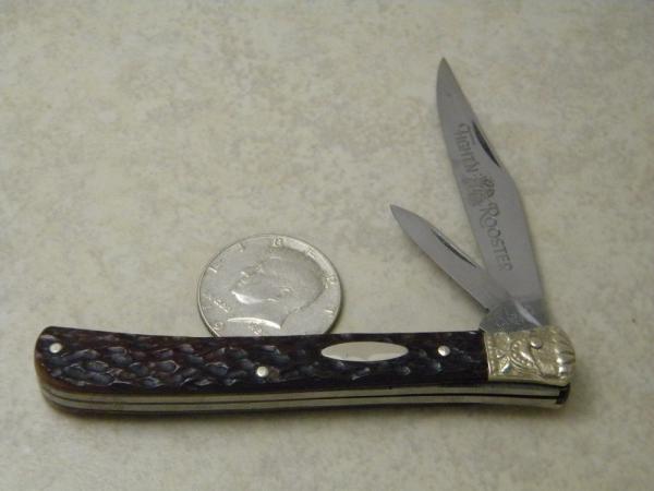 Fight'n Rooster Solingen Germany Bone Fancy Bolster Farmer's Jack Knife