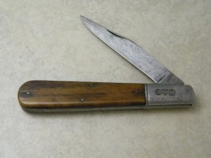 Hibbard Spencer & Bartlett & Co Our Very Best Bone 9705 Daddy Barlow Knife 