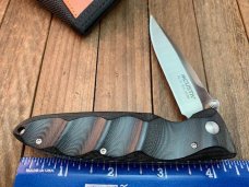 Mcusta Classic Wave Black Linen Micarta Handles Seki Japan