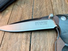 Mcusta Classic Wave Black Linen Micarta Handles Seki Japan
