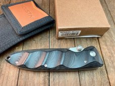 Mcusta Classic Wave Black Linen Micarta Handles Seki Japan