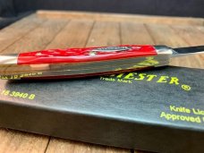 Winchester Small Stockman Red Jigged Bone 1995 Queen Made Winchester Small Stockman Red Jigged Bone 1995 Queen Made