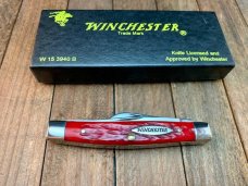 Winchester Small Stockman Red Jigged Bone 1995 Queen Made Winchester Small Stockman Red Jigged Bone 1995 Queen Made