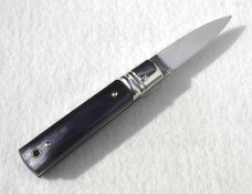 NEW A.G.A. CAMPOLIN MANIAGO ITALY CLASSIC 6" SLIMLINE LEVERLOCK GENUINE BRAZILIAN HORN
