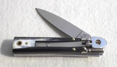 NEW A.G.A. CAMPOLIN MANIAGO ITALY CLASSIC 6" SLIMLINE LEVERLOCK GENUINE BRAZILIAN HORN