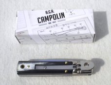 NEW A.G.A. CAMPOLIN MANIAGO ITALY CLASSIC 6" SLIMLINE LEVERLOCK GENUINE BRAZILIAN HORN