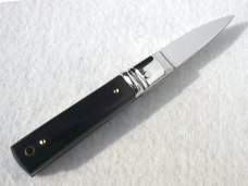 NEW A.G.A. CAMPOLIN MANIAGO ITALY CLASSIC 6" SLIMLINE LEVER LOCK GENUINE AFRICAN EBONY WOOD