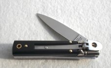 NEW A.G.A. CAMPOLIN MANIAGO ITALY CLASSIC 6" SLIMLINE LEVER LOCK GENUINE AFRICAN EBONY WOOD