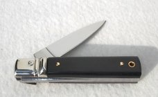 NEW A.G.A. CAMPOLIN MANIAGO ITALY CLASSIC 6" SLIMLINE LEVER LOCK GENUINE AFRICAN EBONY WOOD