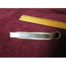 Stainless Steel Jack Knife Stag Handle Silver Tone Shield Nickle Bolsters and Loop Unbranded 