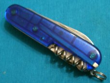 VICTORINOX CLIMBER 53386 SAPPHIRE BLUE SAK SWISS ARMY CAMP FOLDING POCKET KNIFE KNIVES OLD