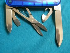 VICTORINOX CLIMBER 53386 SAPPHIRE BLUE SAK SWISS ARMY CAMP FOLDING POCKET KNIFE KNIVES OLD