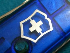 VICTORINOX CLIMBER 53386 SAPPHIRE BLUE SAK SWISS ARMY CAMP FOLDING POCKET KNIFE KNIVES OLD