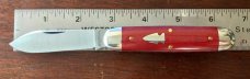 Northwoods Indian River Jack, Red Linen Micarta, Made By Great Eastern Cutlery, New (GEC 35) 