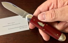 Northwoods Indian River Jack, Red Linen Micarta, Made By Great Eastern Cutlery, New (GEC 35) 