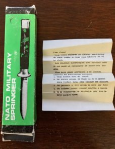 Nato Military Out the Front, Camouflage Handle, Original Box and Paper, Unused Nato Military Out the Front, Camouflage Handle, Original Box and Paper, Unused