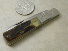 Bob Cargill Stag Barlow Knife - Buckeye Knife Club 1978