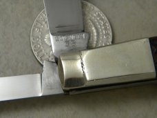 F.A. Bower Dist. Co. Solingen Germany #35 Bone Stepped Bolster Barlow Knife