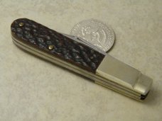 F.A. Bower Dist. Co. Solingen Germany #35 Bone Stepped Bolster Barlow Knife