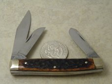 Bob White Cutlery (Fight'n Rooster?) Germany Bone Santa Fe Vol. Fire Dept. Stockman Knife 1983 Bob White Cutlery (Fight'n Rooster?) Germany Bone Santa Fe Vol. Fire Dept. Stockman Knife 1983